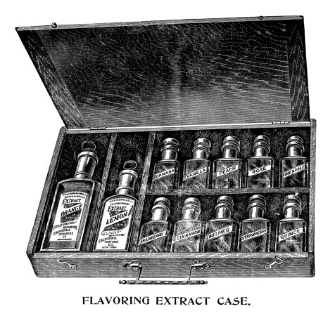 California Perfume Company Depot Manager's  Flavoring Extract Sample Case - 1899