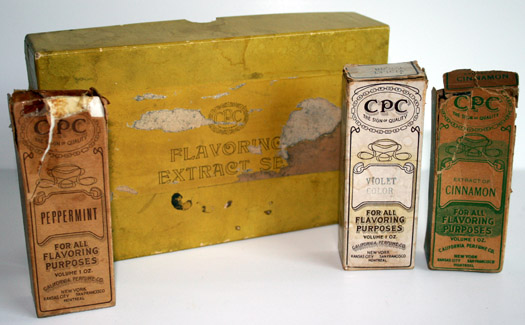 Empty California Perfume Company Flavoring Set - 1917