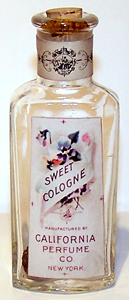 Avon Reproduction California Perfume Company Sweet Cologne Bottle - 1961
