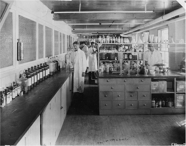 The Perfume Laboratory at Suffern, NY - 1920s