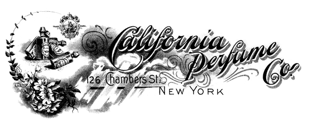 California Perfume Company Letterhead - 1901