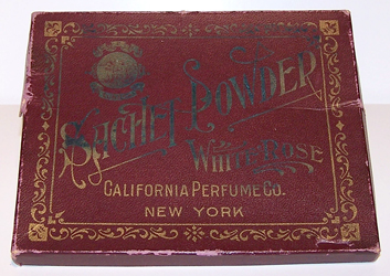 California Perfume Company White Rose Sachet box ~1900