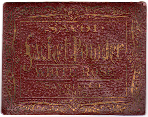 Savoi et Cie, Paris White Rose Sachet Powder ~1900