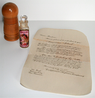 American Ideal Introductory Perfume with Paper Insert - 1913