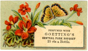 Goetting & Co, NY Perfume Sample Trade Card