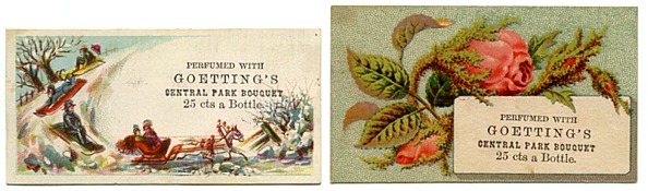 Goetting & Co, NY Perfume Sample Trade Cards