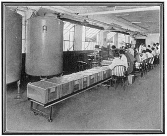 Filling Bottles at the Suffern, NY Plant