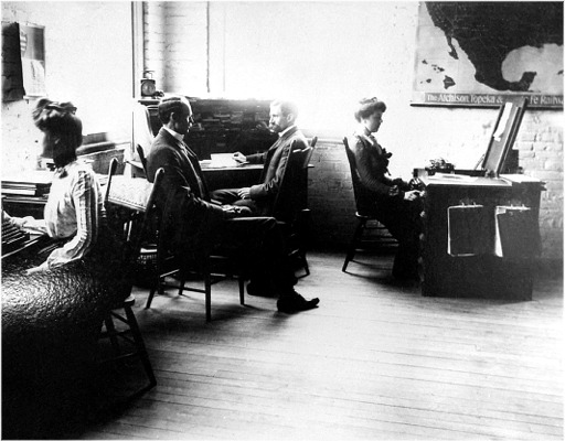 George McConnell at His Desk in the San Francisco Branch