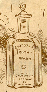 California Tooth Wash - 1899