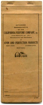 CPC/Avon Customer Order Book - 1934