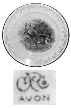 Avon Representative Award Deer Plate - 1930s