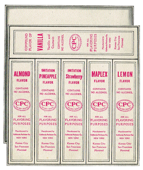 Box N. A. Non-Alcoholic Flavoring Assortment - 1919
