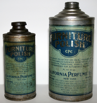 Furniture Polish Cans - 1926