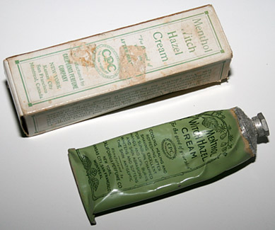 Menthol Witch Hazel Cream - 1923