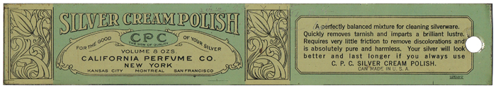 Silver Cream Polish Proof Tin - 1922